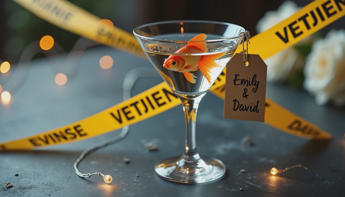 A Wedding Guest Gave Them a Live Goldfish. In a Martini Glass. Let's Talk.