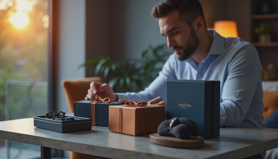 Visual context for gift ideas for men