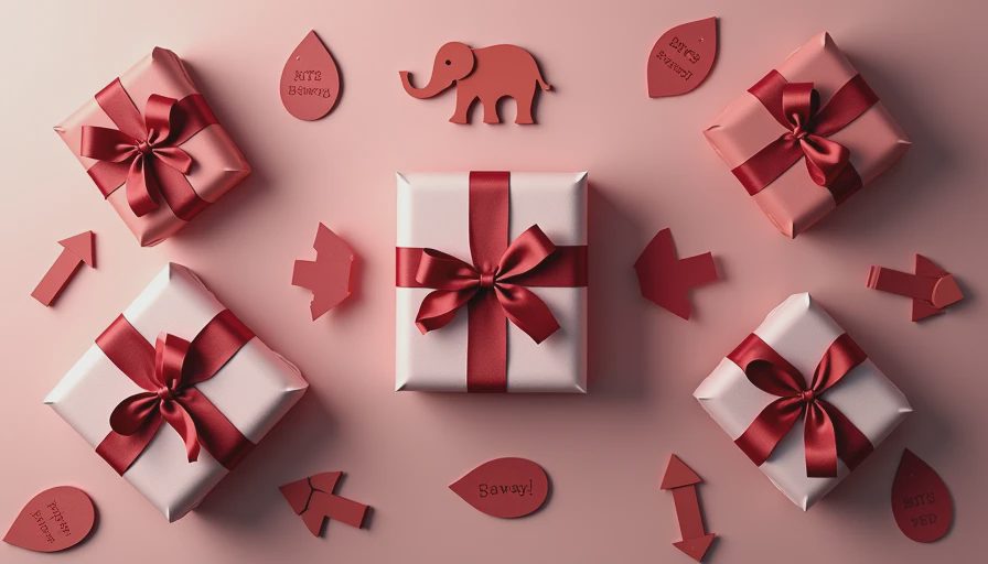 Visual context for white elephant gift