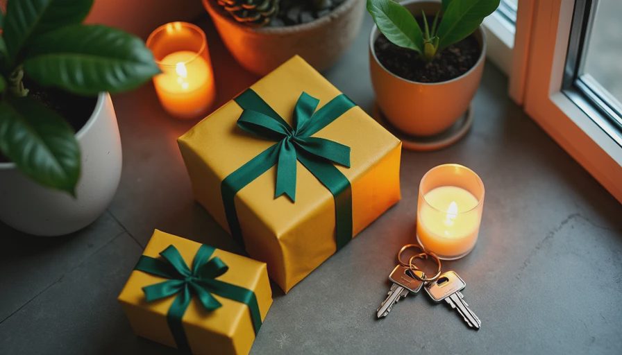 Visual context for flat warming gifts