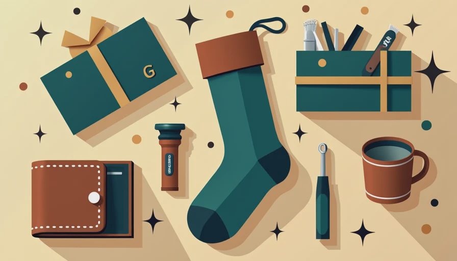 Illustration for stocking stuffers for men